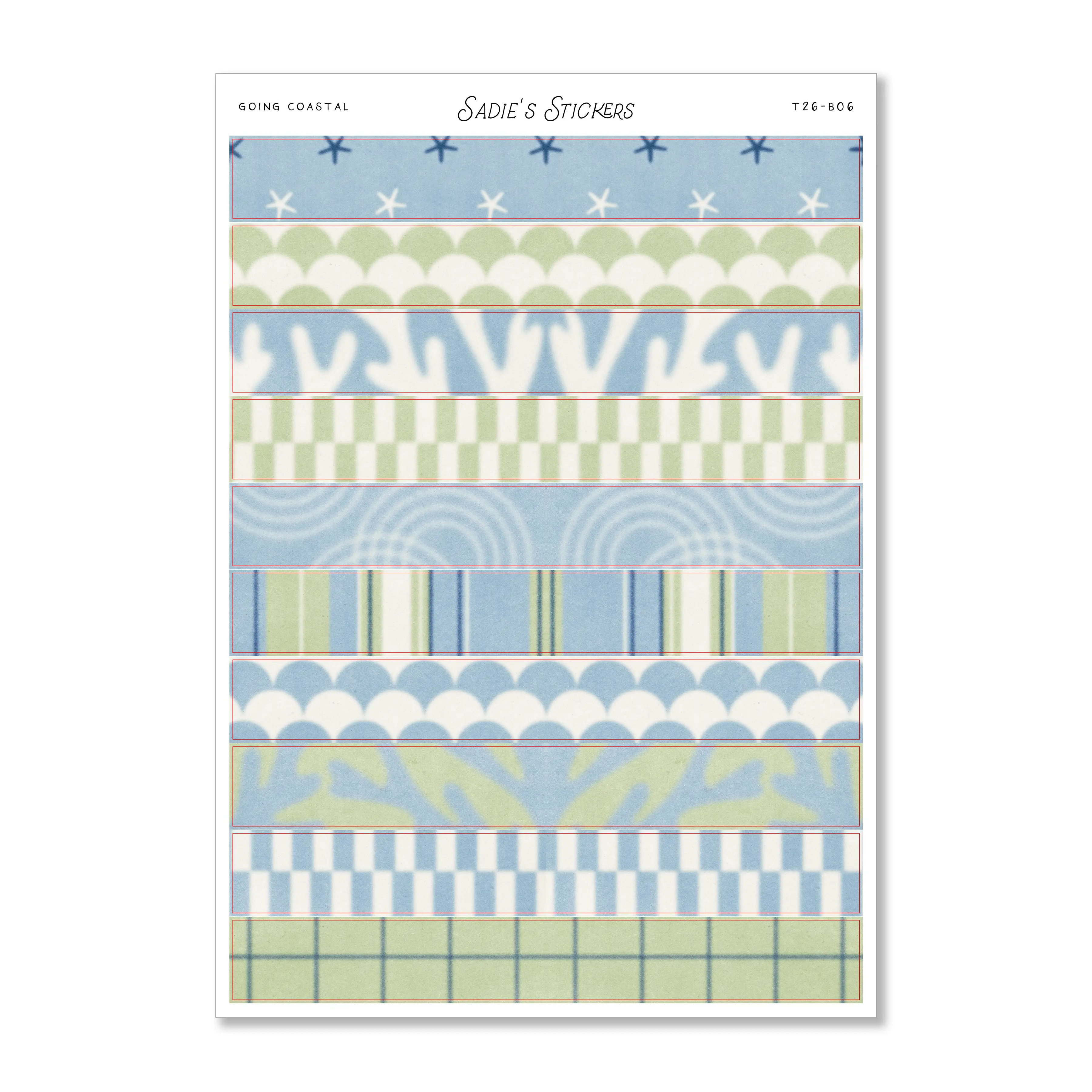 Going Coastal • Scrapbook Washi Strips