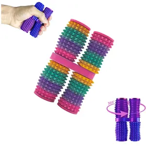 Pain Stim Fidget Toy for Adults, Rotating Spiky Grippie for Sensory Input, 3D Printed Spinner Pain Fidget Toys with Hard Spiky Fidget Massage for Stress Relief & Focus, Novelty Gift for Friends Family