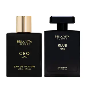 BellaVita Luxury's Work n Play | 2x100ml Perfumes | CEO Man & KLUB Man | Perfume for Men | Long Lasting Fragrance | Eau De Parfum