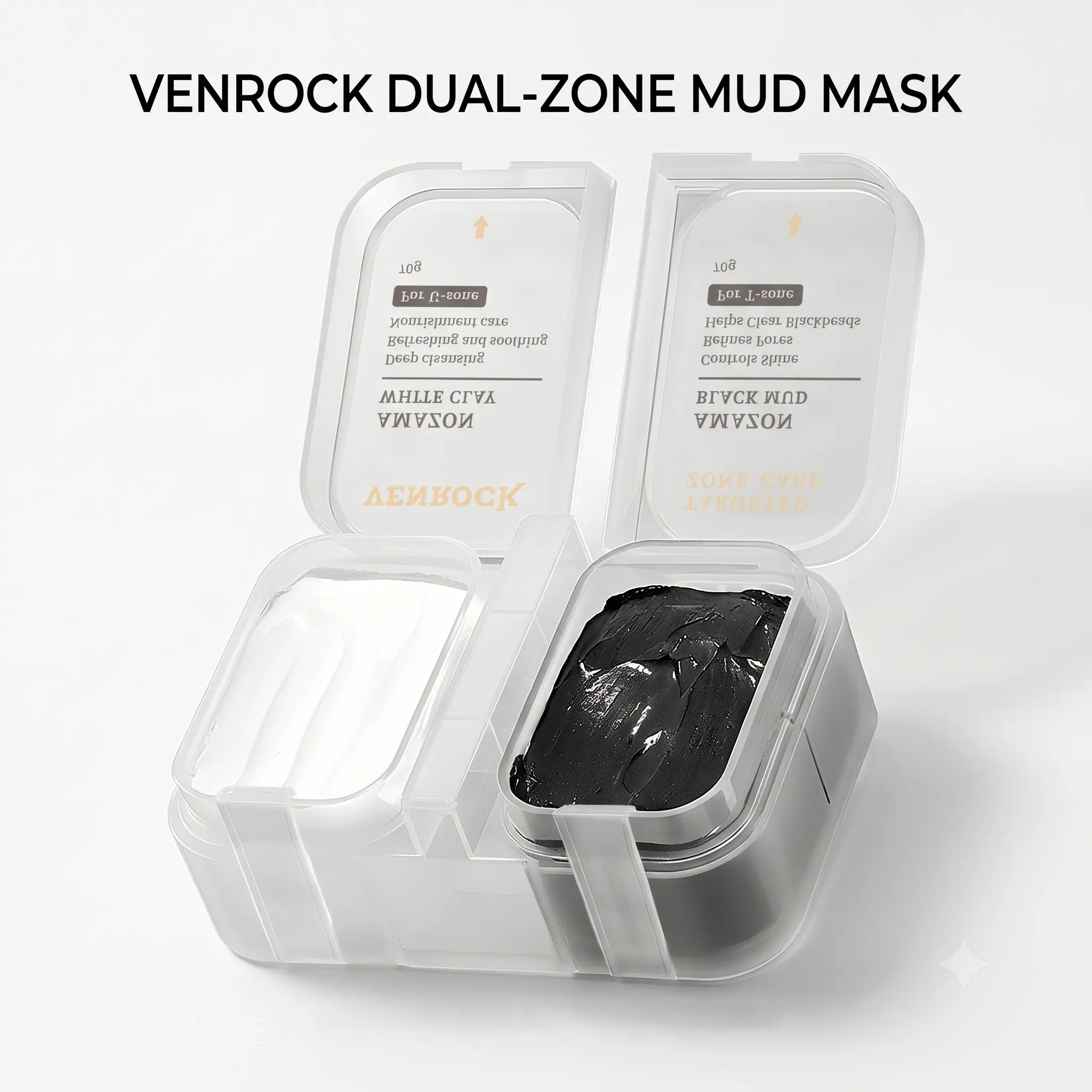 Dual-Zone Mud Mask | Deep Clean T-Zone & Soothe U-Zone Clay Mask