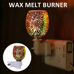3D Decoration LED Light Bulb 110V Fragrance Electric Melt Warmer Lamp Vintage Star Fireworks Lamp Holiday Night Light LED Lamp Lighting