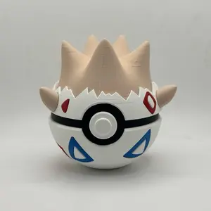 Togepi-Themed Decorative Pokéball - Premium Handcrafted Collectible Display Ball with Unique Design and Colorful Features