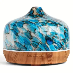 Large-capacity aromatherapy machine, 500ml essential oil diffuser, glass color-changing aroma diffuser, aromatherapy ultrasonic cool mist humidifier, various holiday gifts for Thanksgiving, Halloween, Christmas, etc.