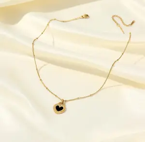 Heart Vintage Gold Plated Stainless Steel Necklace