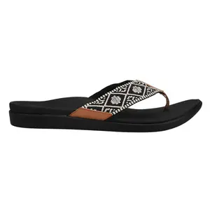 Reef Womens Ortho Woven Flip Flops Casual Sandals Casual - Black