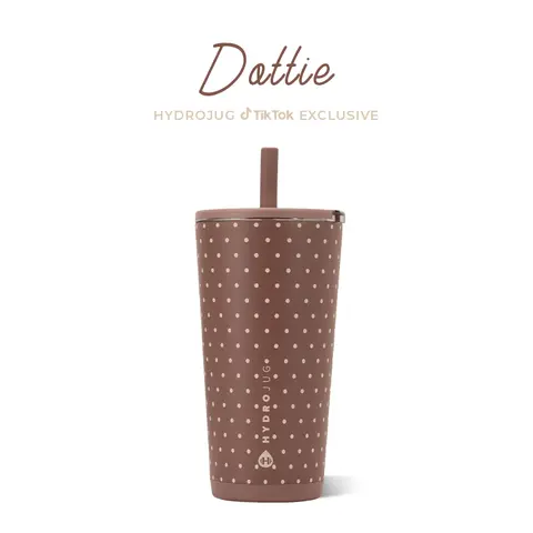 Hydrojug Everyday Tumbler - Double-Wall Vacuum Insulated Flexible Straw Drinkware Bottled Insulation Water Bottles