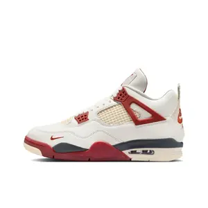 Neutral-toned sneakers with the perfect pop of red