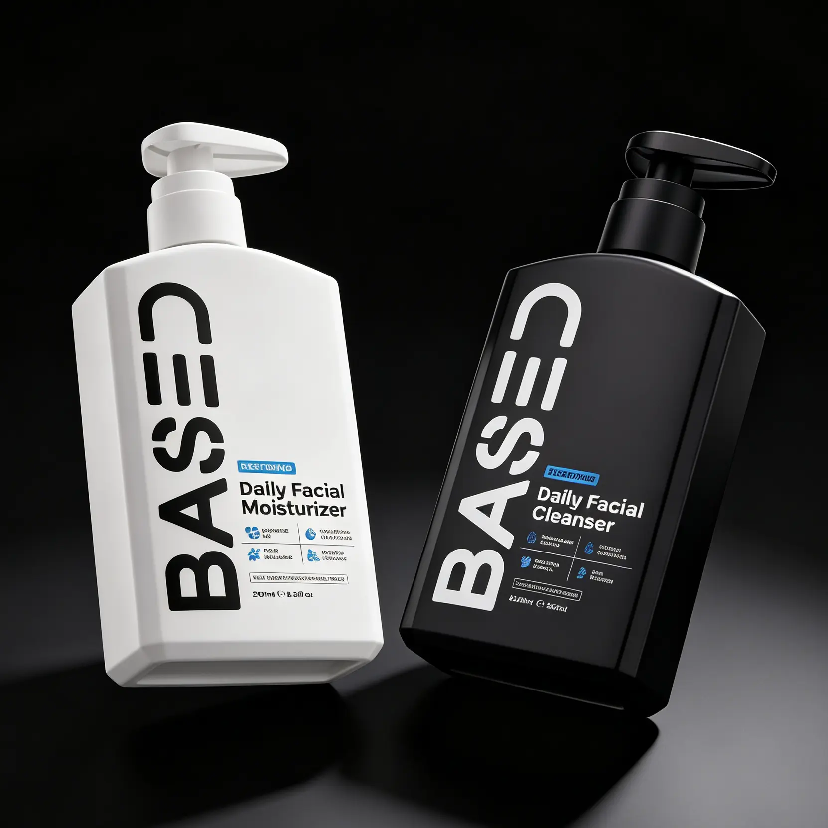 BASED Daily Skincare Duo | Purifying Face Wash + Restoring Moisturizer 6.8FL OZ | Built For All Skin Types | 100% Non-Toxic, Healthy Ingredients | Hormone Safe - ZERO Endocrine Disruptors 200ml