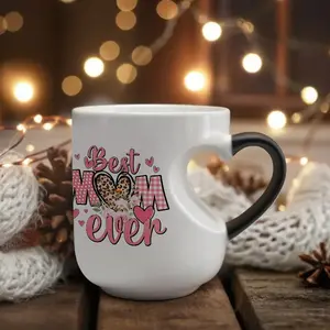 1pc, Mother'S Day Present for Mom, Birthday Present from Daughter Son, Best Mom Ever Mama Color Changing Reusable Coffee Mug, New Cool Ideas Presents for for Mother'S Day, Party Events Drinkware