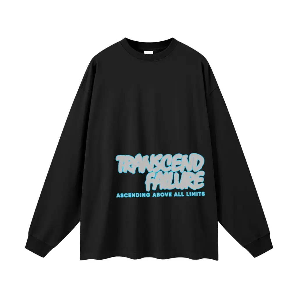 "clarity"- long sleeve oversized t-shirt