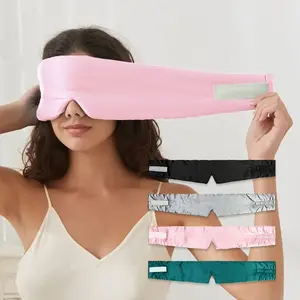 Real Silk Eye Mask, Full Coverage Soft Fabric, Smooth Texture, Safe Skin-Friendly, Comfortable Fit, Reusable Ice Pack, Sleep Aid Tool