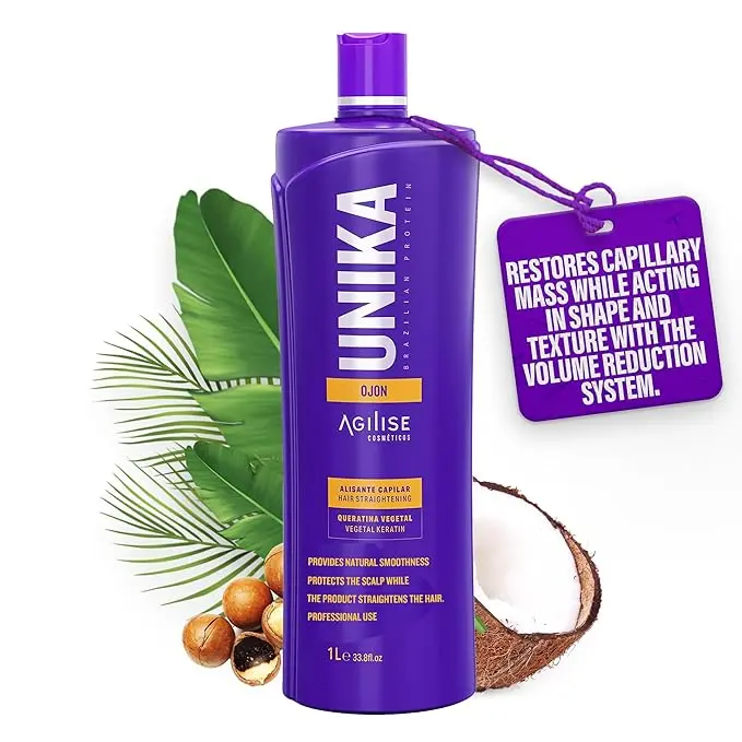 AGILISE Unika Ojon Hair Straightening - Formaldehyde Free - For All Hair Types - OJON OIL