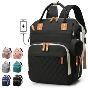 Diaper Bag Backpack for Girls Boys: Gray Toddler Diaper Bag with Changing Pad Baby Backpack Diaper Bag for Mon Dad Newborn Cute Mochila Pañaleras para Bebe Niña Niño Baby Registry Search Essentials