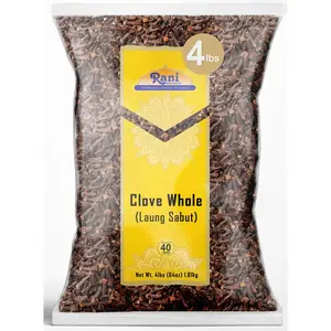 Rani Cloves Whole (Laung) 64oz (4lbs) 1.81kg Great for Food, Tea, Pomander Balls and Potpourri, Hand Selected, Spice, Bulk ~ All Natural | NON-GMO | Vegan | Gluten Friendly | Indian Origin