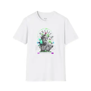 Classical Statue Graphic T-Shirt | Greek Bust Art, Neon Collage, Royal THCo. Hoodie