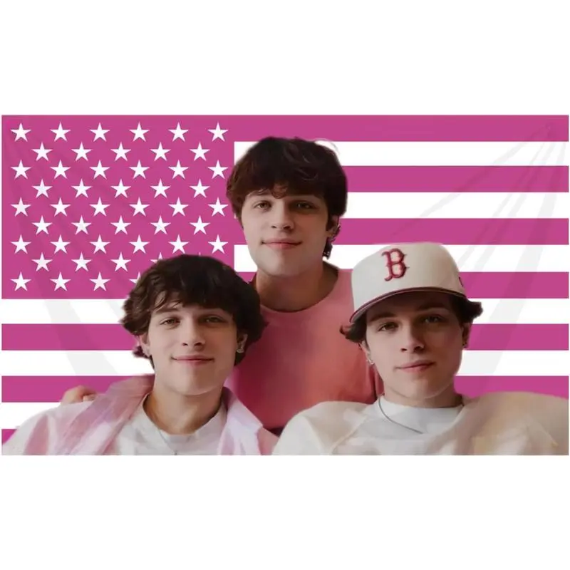 Chris Sturniolo Triplets Printing Tapestry Flag - Polyester Wall Decor with Vivid Print, Lace Edging, Hand Wash Cold for Dorm Walls, Party Settings | summerwins, Multi-Size
