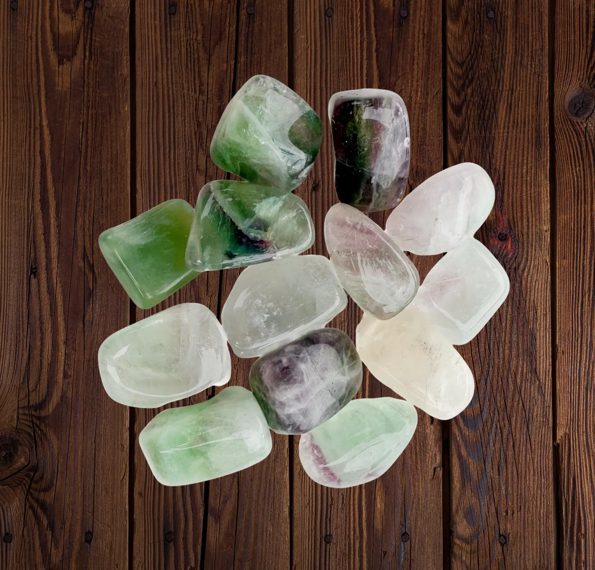 Fluorite Crystal Tumble Stone | Natural Fluorite Gemstone | Polished Crystal