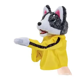 A-DA! Boxing Husky Gloves Puppy Toy Talking Fighting Hand Puppet Interactive Plush Doll for Kids and Adults Playful Engaging Play Sessions