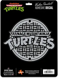 Teenage Mutant Ninja Turtles Manhole Cover Adhesive Vinyl Decal  Classic Ninja Turtles Sticker for Car or Laptop