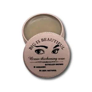 Natural Eyebrow & Eyelash Regrowth Cosmetic Wax with Organic Castor Oil, Pure Essential Oils & Rosemary – Volume Boost Hair Growth Stimulator, Ideal for Use with Fibers
