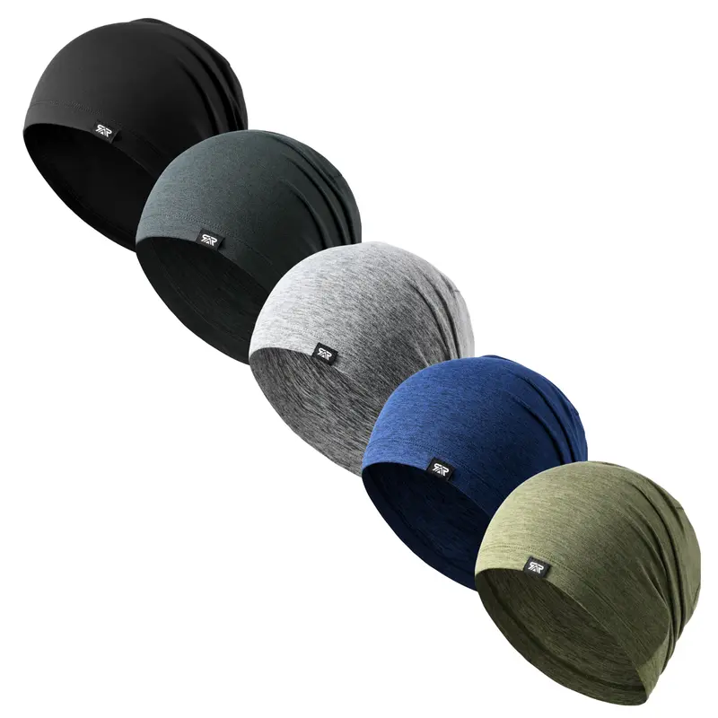 Unisex Slouchy Beanie - Polyester Stay-Dry Sweat Sports Hat with 6-Thread Sew, 2-Wear Design (Slouch/Short), Trendy Casual All Seasons Sports & Outdoor Accessories for Content Creators,outdoorfun