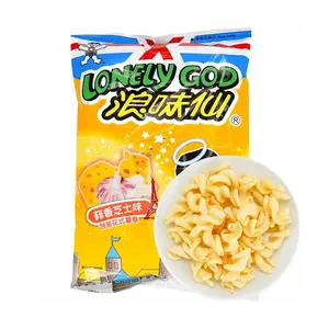 Want Want Langweixian Taiwan Garlic Cheese Flavor Potato Rolls 70g - Crispy Snack for Parties & Everyday