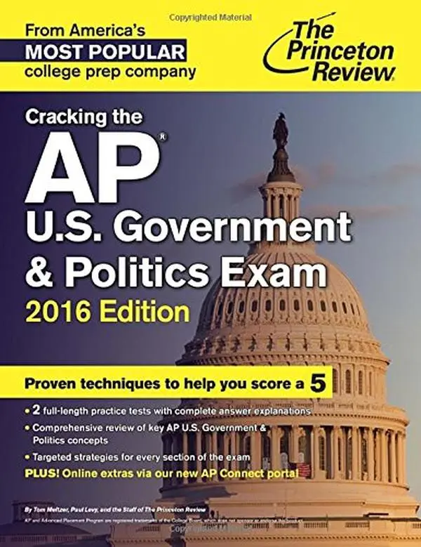 USED-The Princeton Review Cracking the Ap U.s. Government & Politics Exam 2016 (College Test Preparation (Princeton Review)) by Tom Meltzer (Paperback)