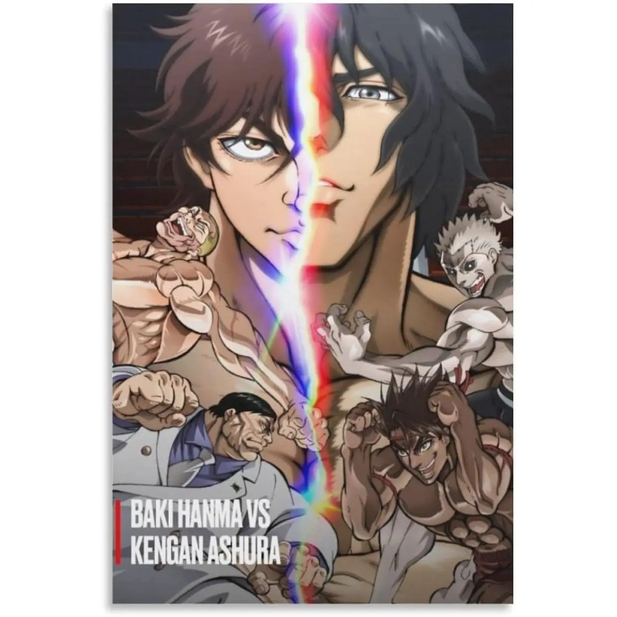 Kengan Ashura Anime Poster (1) Wall Art Picture Painting Poster Canvas Print Posters Artworks Bedroom Living Room Decor Framed-unframed