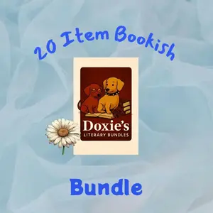 Doxie's 20 Item Bookish Bundle with Premium Pick - A5 Journal, Stationery, Keychains, and More for Book Lovers