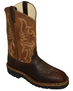 Abilene Men's Shrunken Bison Western Boot Round Toe - 6320
