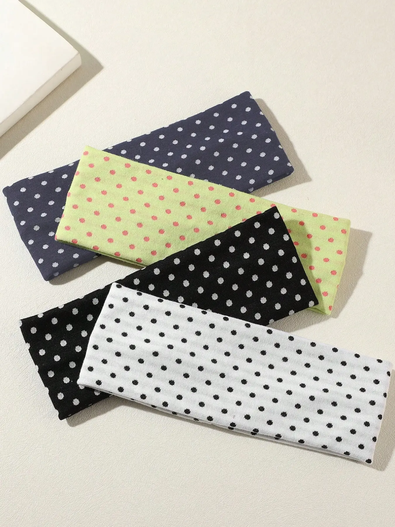 1pc-4pcs-Retro-Polka-Dot-Print-Elastic-Sports-Sweat Wicking Headband-For-Daily-Life-Yoga-Outdoor-Activities-Fashion-Accessory-For-Women-Headband Set, Athletic Headbands, Stretchy Headbands