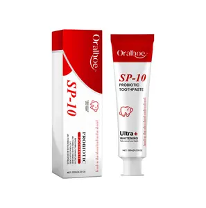 Probiotic Ultra+ Whitening Toothpaste with Multi-Strain Probiotics for Deep Stain Removal, Fresh Breath and Daily Oral Care