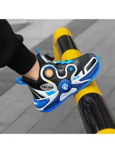 Spring new double net children's leisure sports shoes, boys' outdoor running shoes, autumn children's shoes, Trainer Sneaker, Breathable Footwear S602