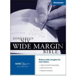 USED Book - Zondervan NIV Wide Margin Bible by Zondervan (Hardcover) - english