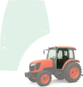 Left Side Door Glass Compatible with Kubota M4N071, M5091, M5111, M5040, M5140, M6040, M6060, M7040, M7060, M8540, M8560, M9540, M9960 Light Green Tempered Glass Replacement For 3C581-70774