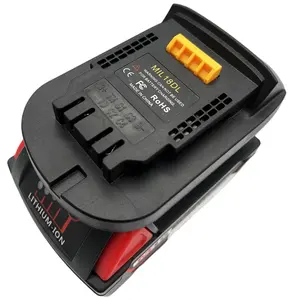 Adapter MIL18DL for Milwaukee 18V Battery to for Dewalt 20V Tools, Convert for M18 Battery to for Dewalt 20V Tool Use
