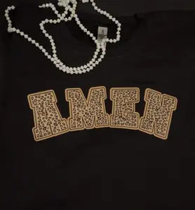Leopard AMEN Chenille Patch Sweatshirt Black