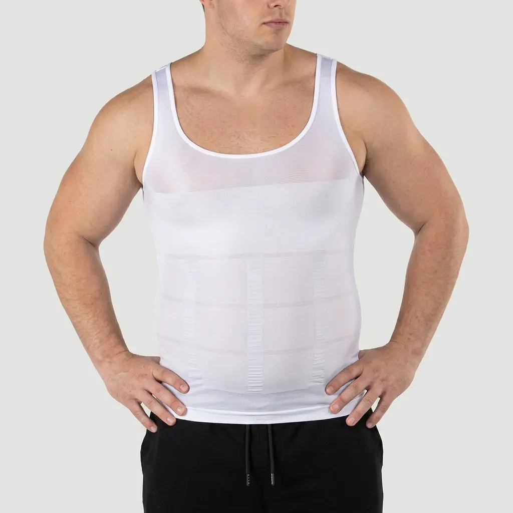 [Kewlioo] Men’s Compression Tank  – Slim  Vest  Invisible Compression Undershirt for Everyday Wear