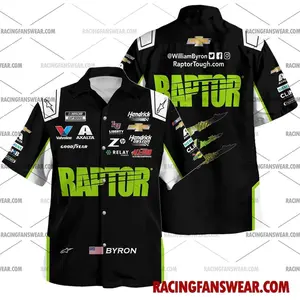 William Byron Nascar Racing 2025 Hawaiian Shirts, Men's Casual Shirt, Car Fan Shirt, Gifts for Him