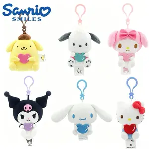 SANRIO Bishop Collection Hello Kitty Kuromi My Melody Cinnamoroll Pompompurin Pochacco Mini Keychain Bag Charm – Cute Collectible Character Pendant for Backpack Purse Keys, Great Gift for Sanrio Fans