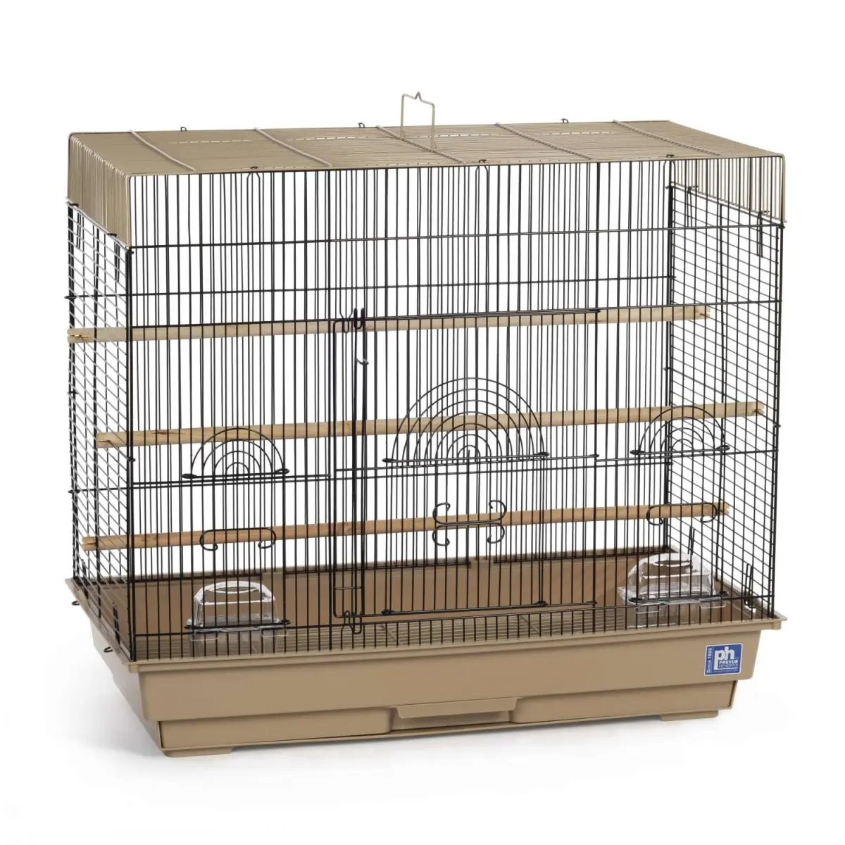 Prevue Pet Flight Bird Cage - Brown & Black, Ideal for Parakeet Cages