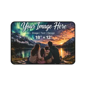 Custom Desk Pad – Personalized Photo Text Logo Mouse Mat, Large Computer Desk Mat for Gaming & Office, Non-Slip Playmat