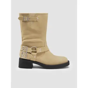 Cider BUCKLE CHUNKY HEEL ANKLE BOOTS