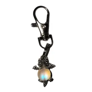 Cute Metal Dragon with Iridescent Bead Keychain/ Bag Charm/Cellphone Smartphone Charm - Versatile Accessory for Keys or Bags