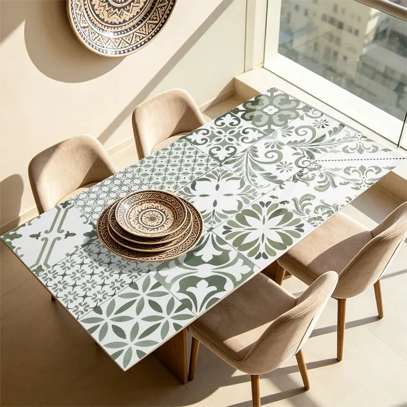39.37×19.69 Inches Elegant Floral Pattern Wall Stickers for Desk, Cabinet, Kitchen, Bathroom, Bedroom, Self-Adhesive Furniture Decals, Drawer Stickers