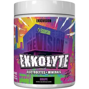 Ekkovision Ekkolyte Electrolyte Powder – Grape, 120 Servings Hydration Mix