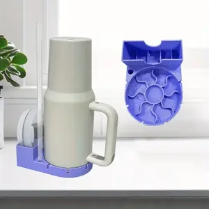 Silicone Bottle Drying Rack, Fast Draining Water Bottle Holder, Compact Storage for Sports Cups, Glass Mugs, Thanksgiving Gift