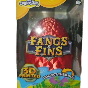 Medium ORB Curiosities Fangs & Fins 3D Printed Egg  Featuring Different 3d printed Creatures. Seller will pick egg color