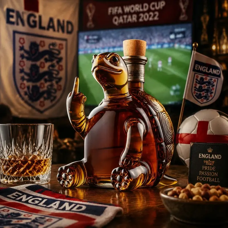 Turtle Shaped Whiskey Glass Bottle, Eco-Friendly Unique Liquor Container, Perfect Gift for Dad & Whiskey Lovers, Suitable for Brandy, Wine, Vodka, Home Bar & Travel Decor,Father's Day gift