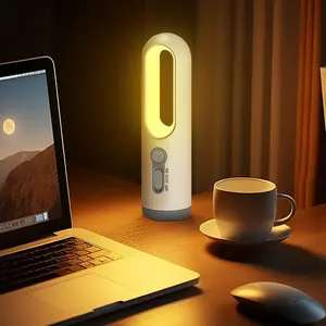1pc USB Rechargeable Reading Lamp, Motion Sensor Night Light, Portable Multi-Function LED Flashlight, Warm Yellow Light for Cozy Reading, Hiking, Emergency Lighting